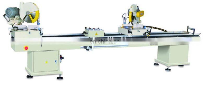 UPVC Window door making machine/Double-head Cutting Saw for PVC Profile/45 degree aluminum frame cutting machine