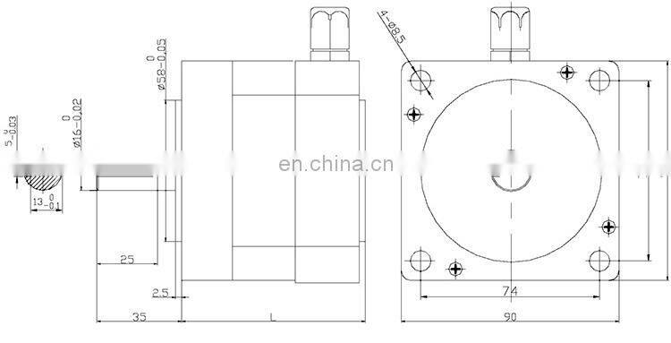brushless dc motor high rpm 48v high speed low torque bldc motor BMM713