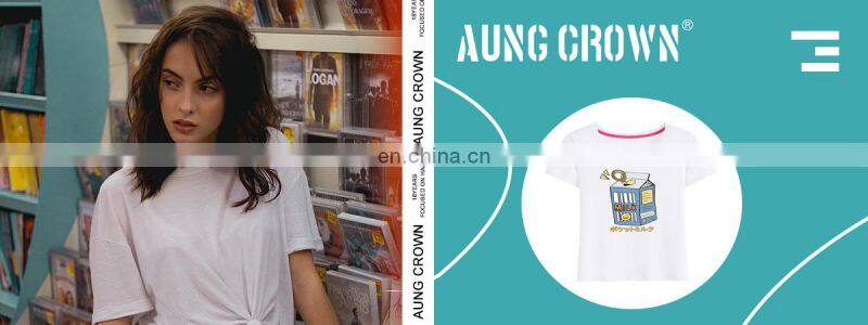 Blank Low Collar White T Shirt Bulk, Custom Women T-Shirts
