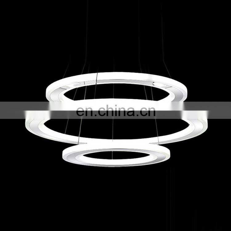 Luxury Modern Design Round Ring Led Chandelier Pendant Lamp Lighting
