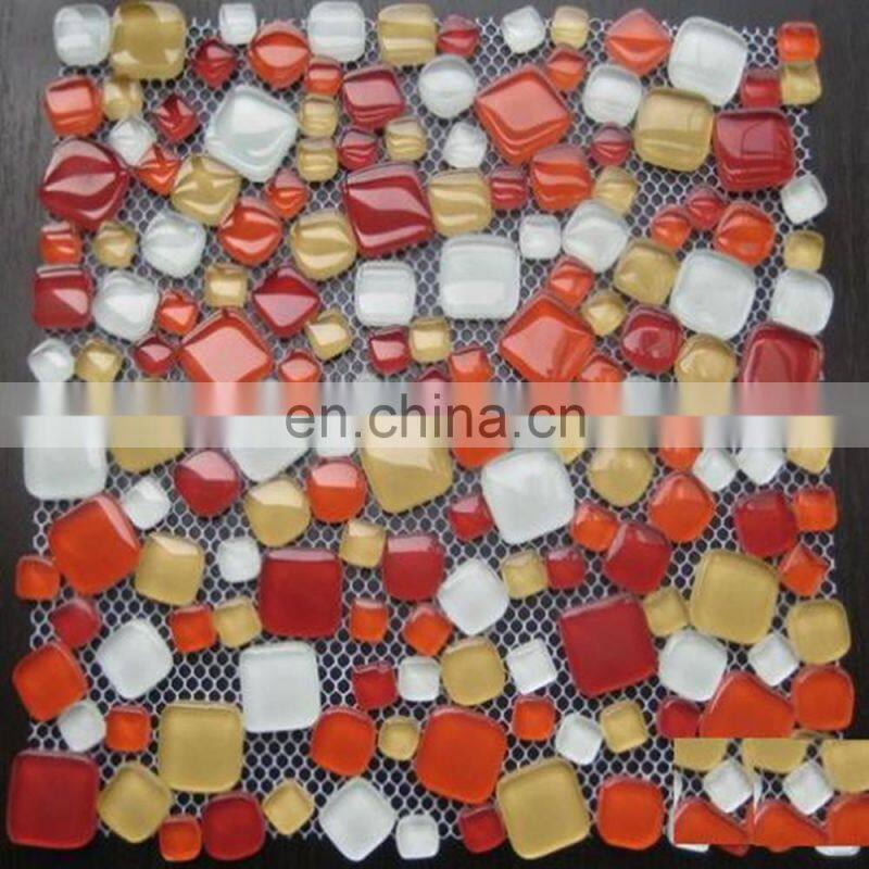 diamond shape mosaic tiles glass