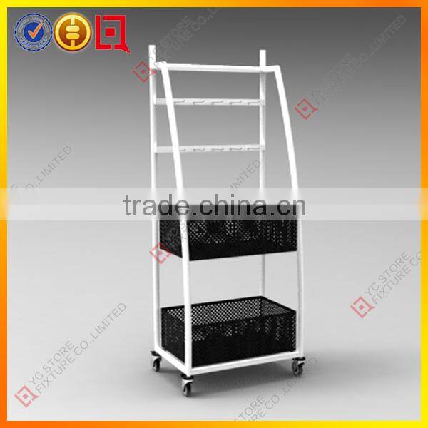 Attactive wood wall kid clothing store fixtures