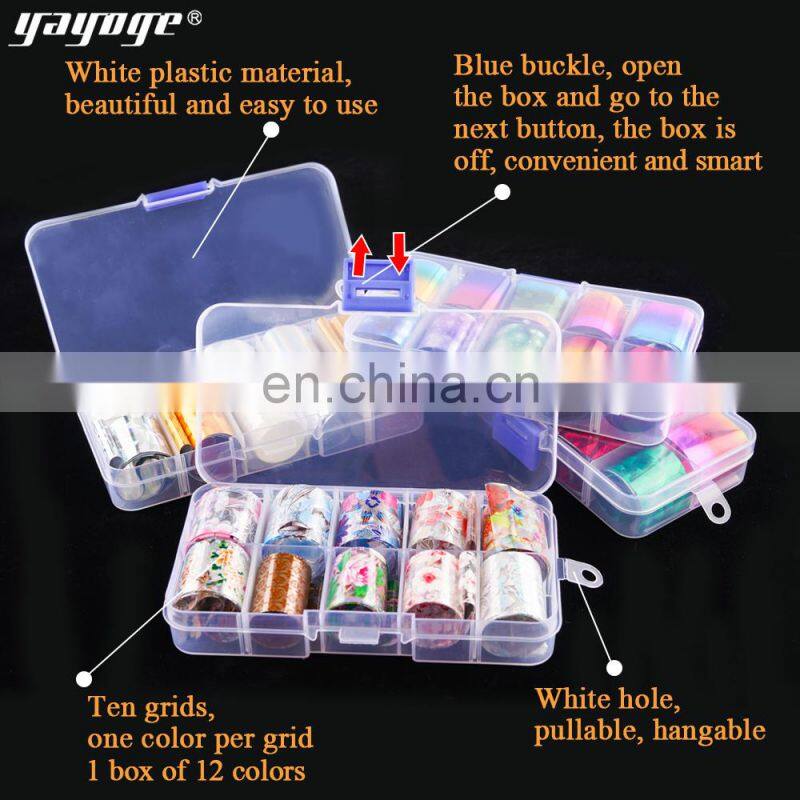 Star Sky Nail Stickers Colorful Nail Art Foil Sticker Transfer Sticker