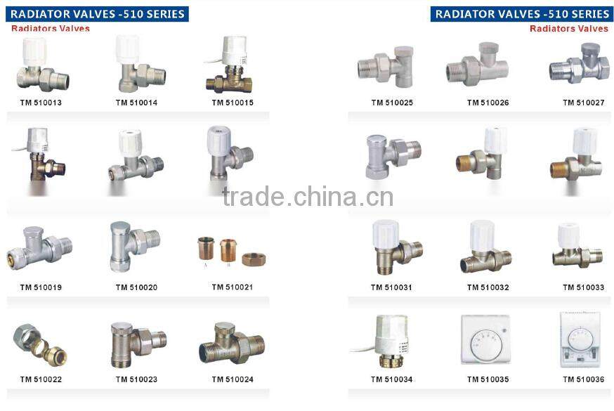 1/2" brass valves for heating radiator