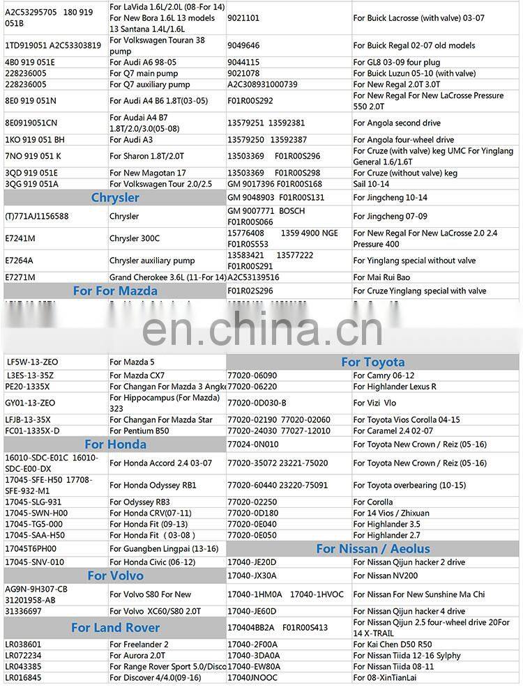 Engine Fuel Pump Assembly For Buick OEM 049646