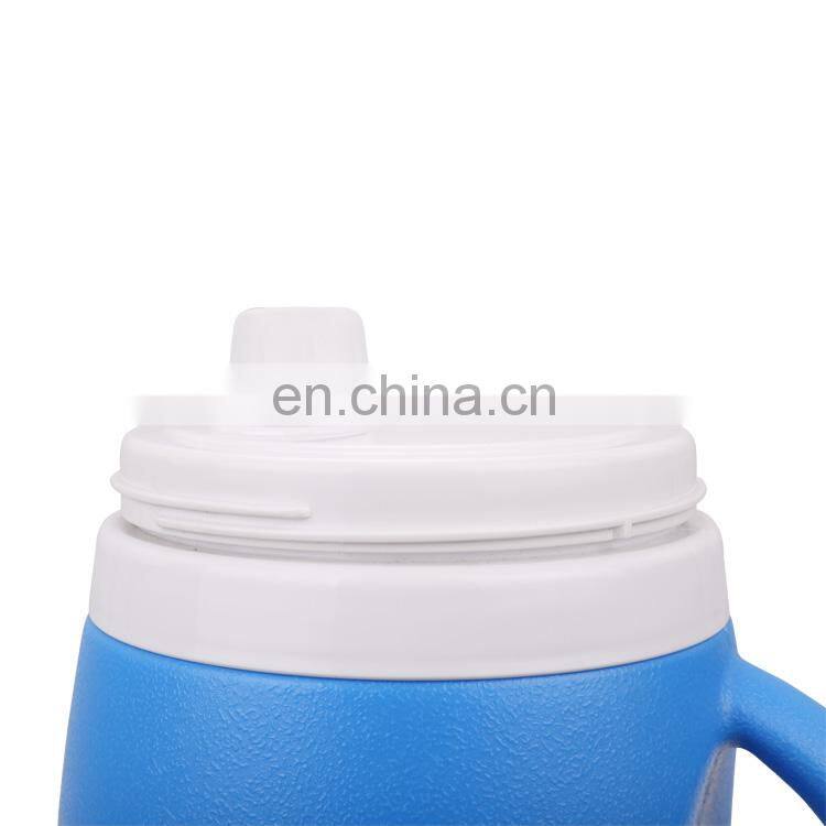 portable beer plastic outdoor sample hot sale hiking stylish small wide mouth pu fancy portable cooler jug 2.5l