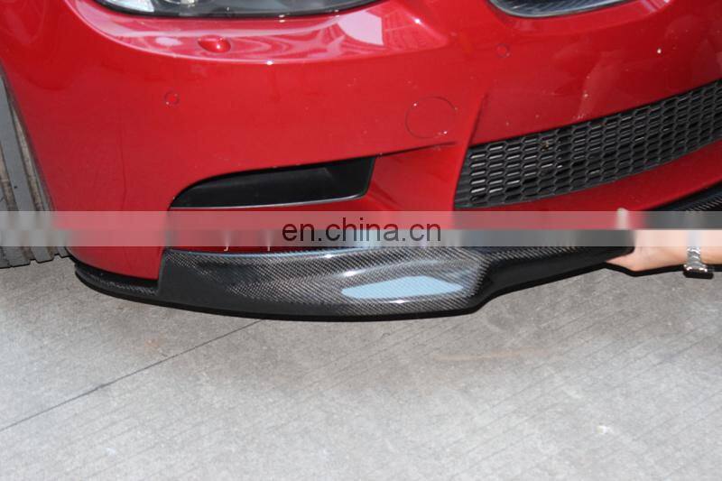 V Style Carbon Fiber 3 Series E92 M3 Auto Front Bumper Lip For BMW 07-11
