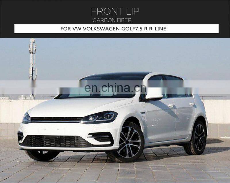 MK7.5 R Carbon Fiber Front Spoiler for VW Golf 7.5 R MK7.5 R-LINE 14-18