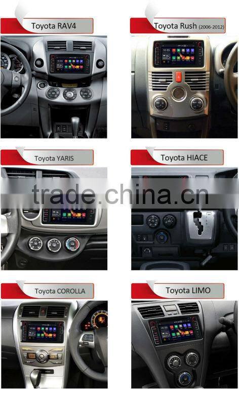 Dual Core Pure Android 4.4 Car Radio for Toyota Hilux Fortuner Innova old camry corolla old vios RAV4 Prado DVD GPS WIFI 3G SWC