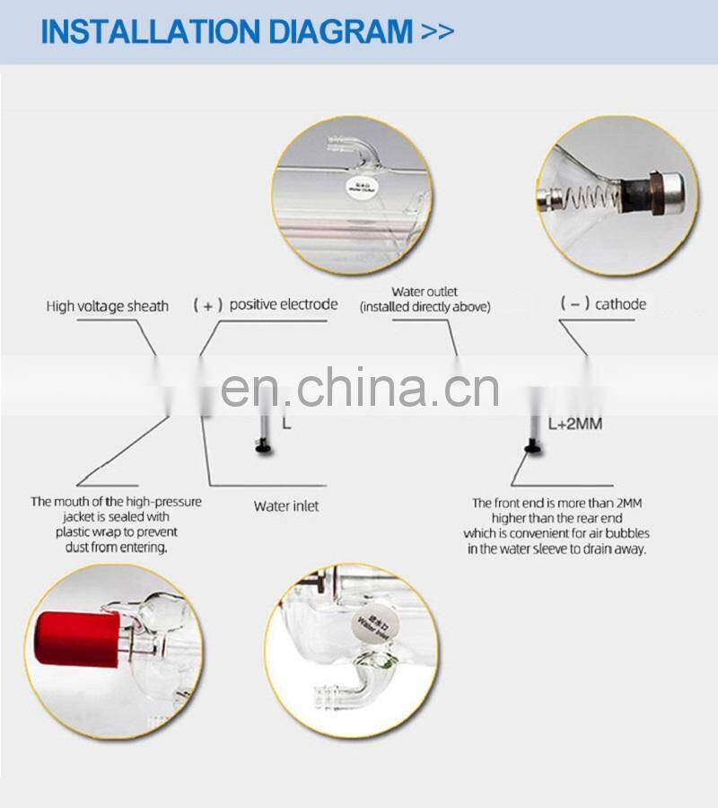 Factory w6 150w reci co2 laser tube