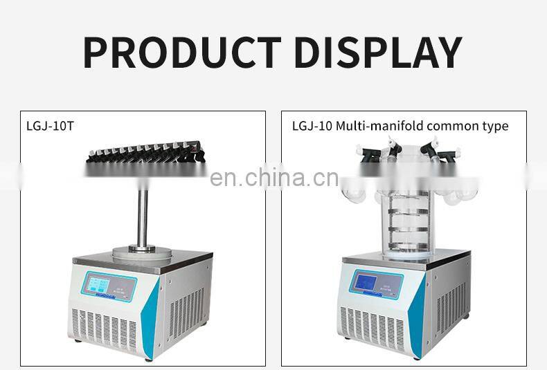 Pre-freezing function vacuum pilot lab commercial industrial freeze dryer for food