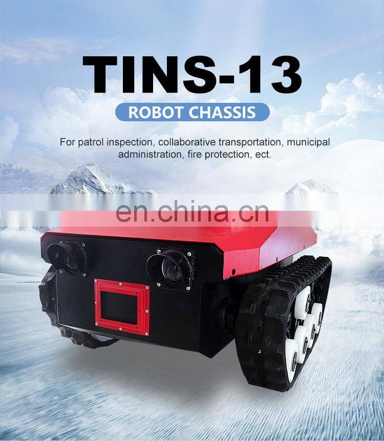 robot chassis rubber tracked rubber crawler chassis tracked vehicle