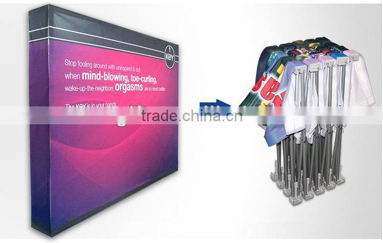 exhibition booth trade show display stand, 3*3 Trade Show pop up display backdrop wall