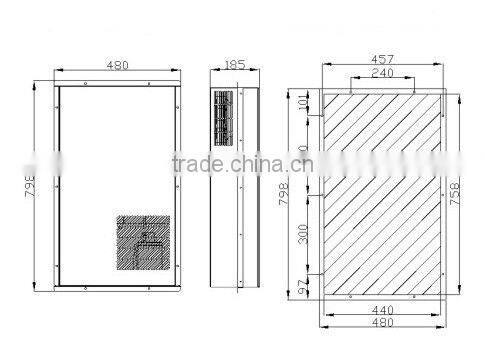 SAD104-1 Door mounting cabinet air conditioner
