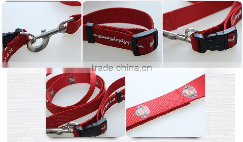 Stock wholesale 2015 high quality custom dog leash,running nylon dog leash