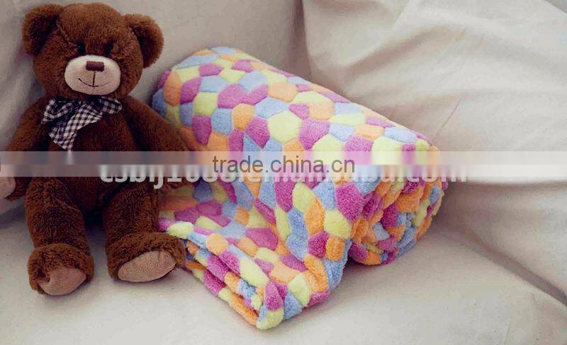 Microfiber Coral Fleece Air Condition Baby Blanket