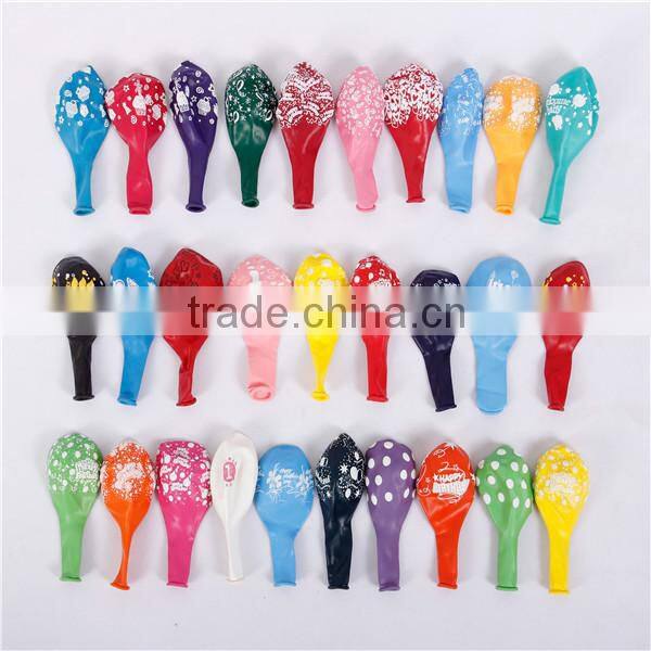 Helium balloon industrial EN71 approved 12'' 3.2g birthday balloon decoration
