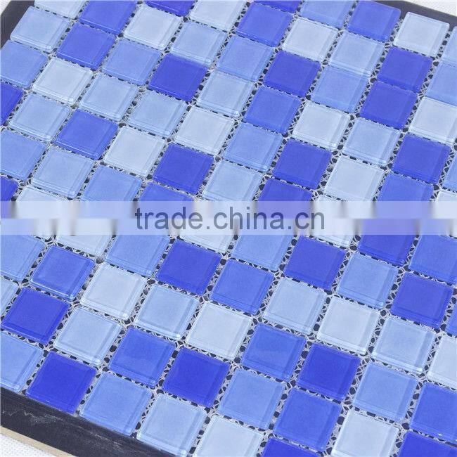 blended color glass mosaic tile