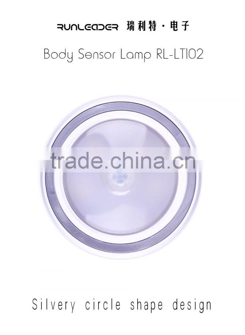 Human sensing induction light for orridor aisle storage room