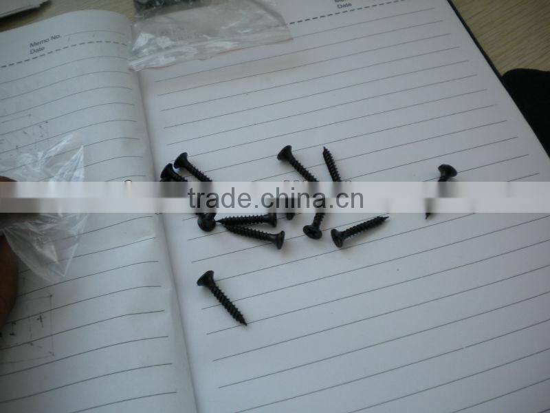 bugle head phillips black phosphated drywall screw with low price factory