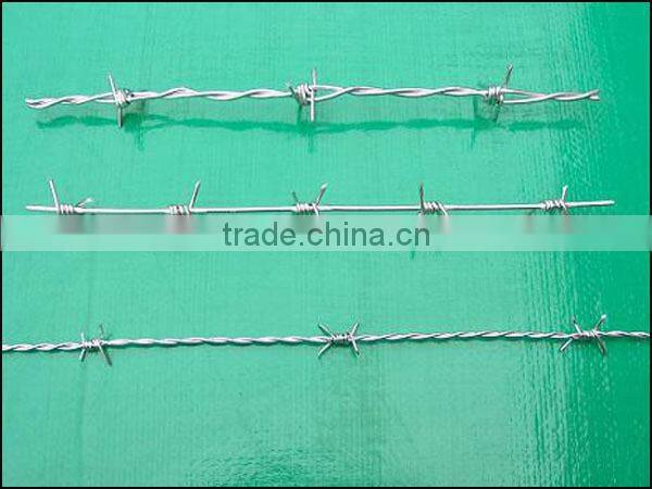 galvanized barbed wire