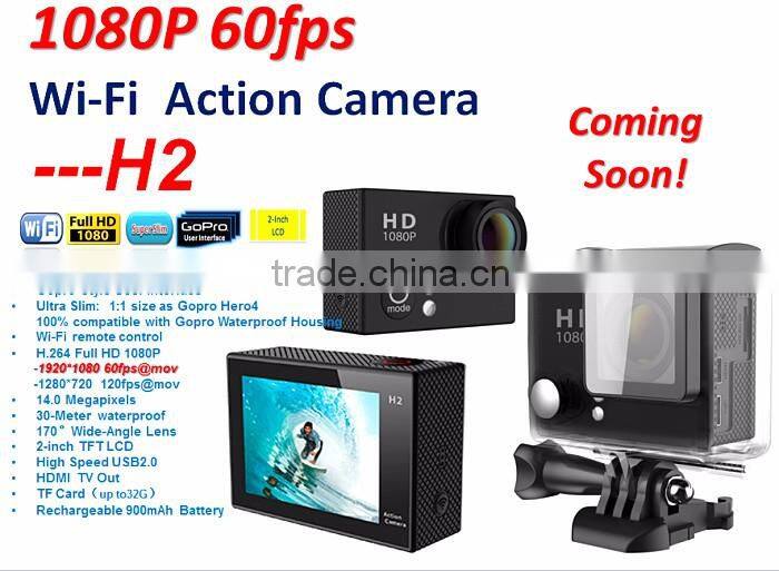 winait Ultra 4k wifi action camera waterproof Sunplus SPCA6350 with 170 degree 6G A+ HD Ultra-Wide Fish-eye Len sports camera