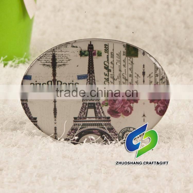 24 high quality promotional customed epoxy refrigerator/decration Fridge magnet Custom scenery fridge magnets