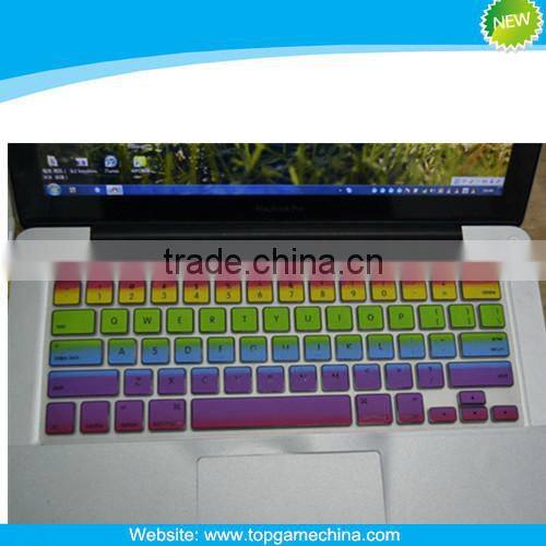 Rainbow custom silicone keyboard protector for MacBook 11" 13"15"17"