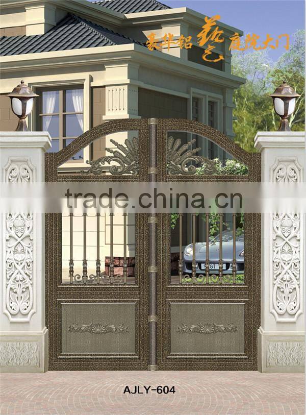 AJLY-601 Luxury Aluminum mian gate/door designs made in china