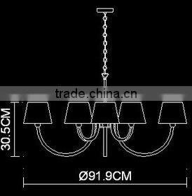 chandelier modern pendant light made from Zhongshan