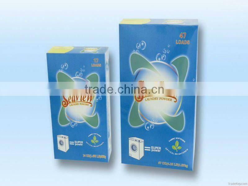 Customized washing powder box