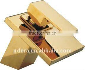 Hot! New Style Brass golden Basin waterall Faucet PD-009