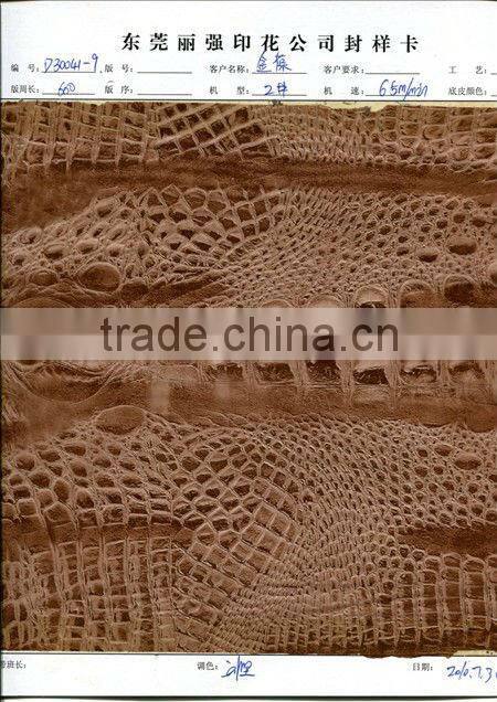 china 2013 crocodile pattern heat transfer film for textile