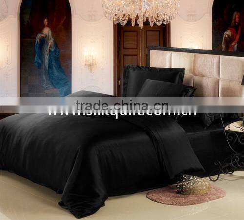 Oeko--certification 22mm 100% charmeuse silk queen size quilt covers