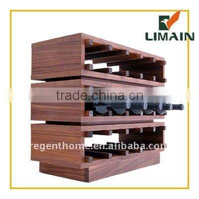 wooden wine bottle rack