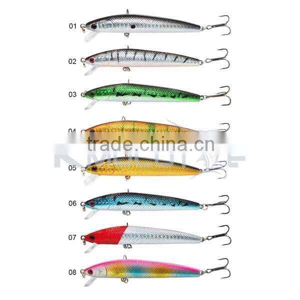 CHMN18 hard minnow fishing lure stell ball inside body to keep balance