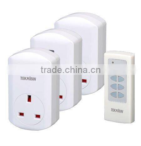 TW68E, 1v1, 1v2, 1v3, 1v4, wireless Remote Control Socket (UK, plug-in)