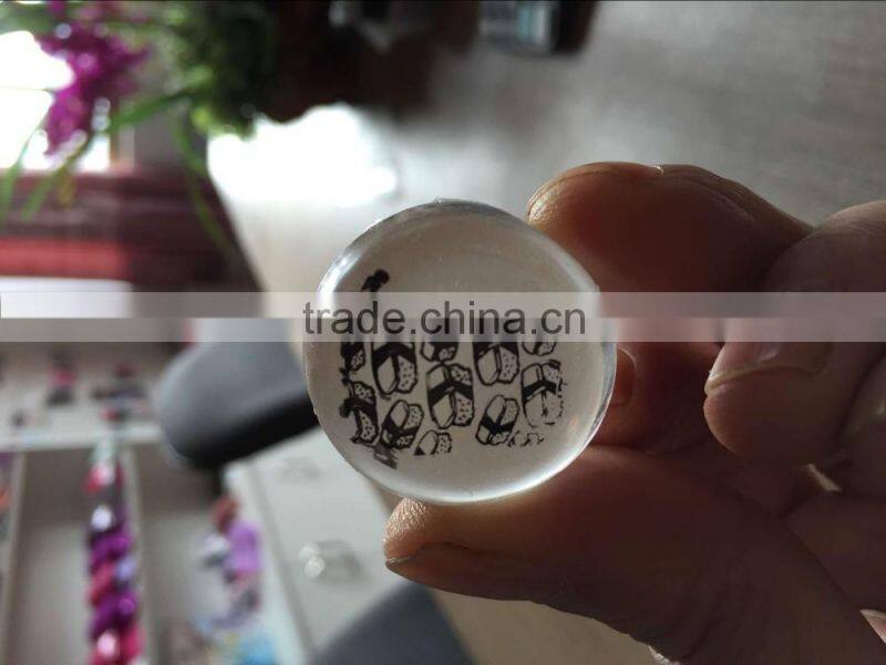 2016 New 2.8CM Clear Jelly Stamper +scraper Nail Art Stamp Collection Set-Manicure Image Plates Stamping Accessories Kit ST16