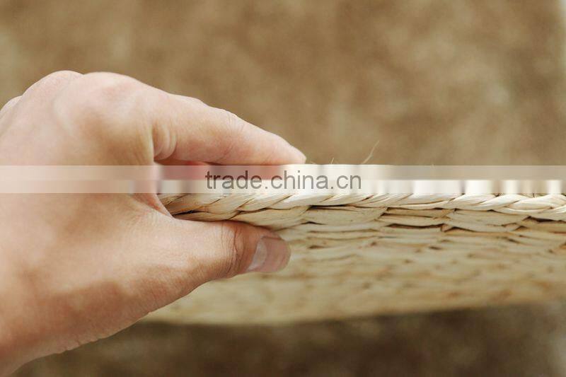 Wholesale straw round placemat custom table mat placemat straw woven cushion
