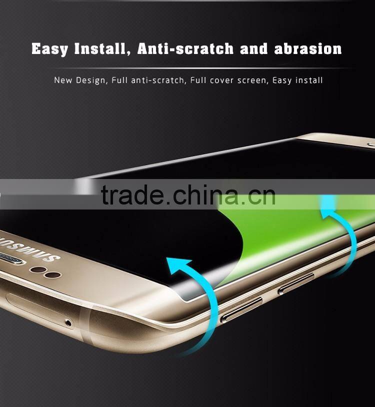 alibaba china phone accessories 3d full cover For s6 edge Tempered Glass Screen Protector