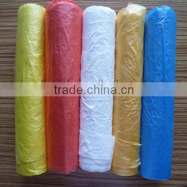 Disposable white LDPE apron