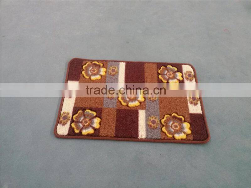 Multifunctional polyester loop pile printed logo mat