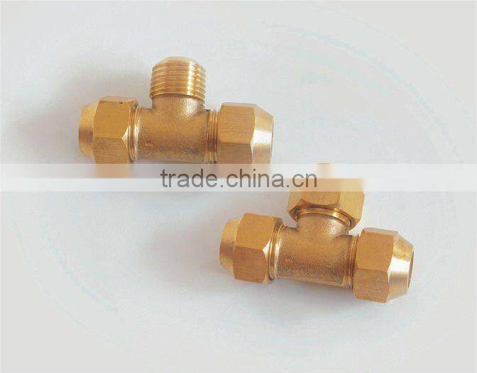 brass pipe fittings union tee