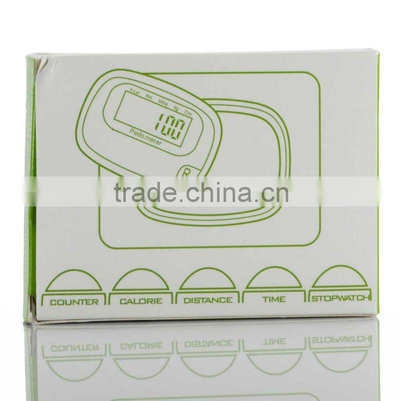 low price pedometer with fm radio/time function