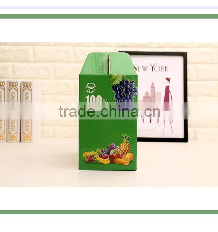 new style vegetable carton eco-friendly printed high quality fruit box