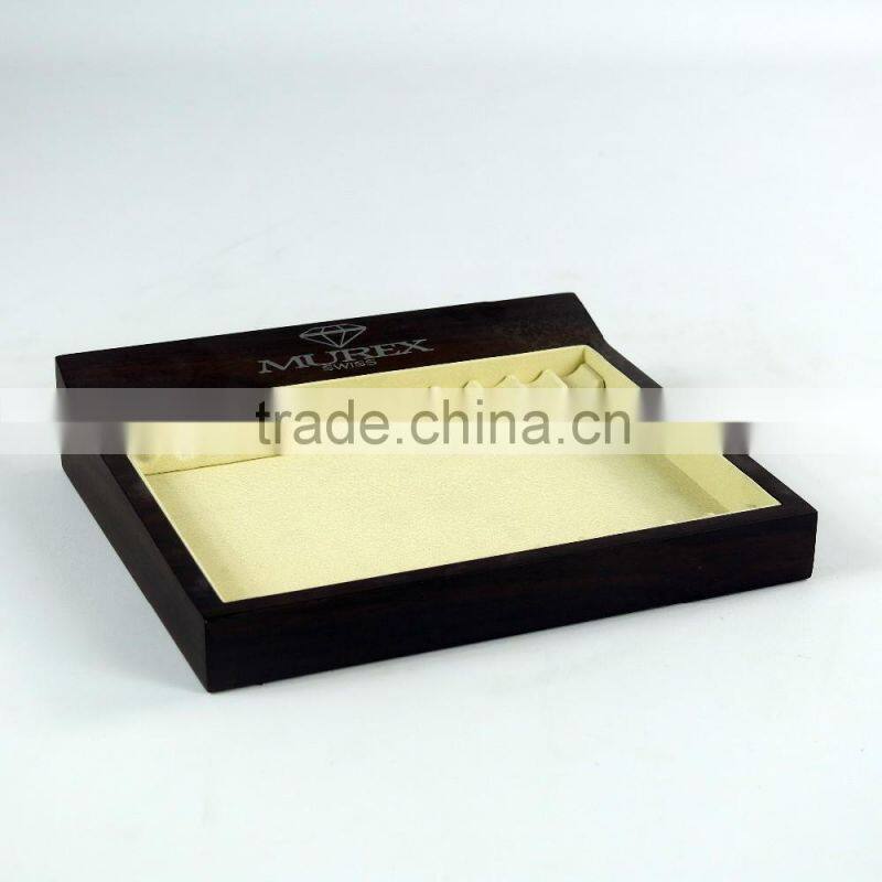 China hot selling wooden jewelry trays display tray