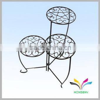 China manufacturer high quality hot sale fancy beautiful display rack antique red wine metal wire curved glass shelf