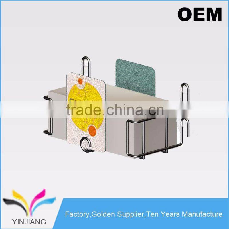 Smart Design Wire Black Wall Mounted Glass Set Top Tissue Box Holder