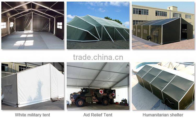 2016 6X9m New Style Big Army Tent with green PVC fabric for sale