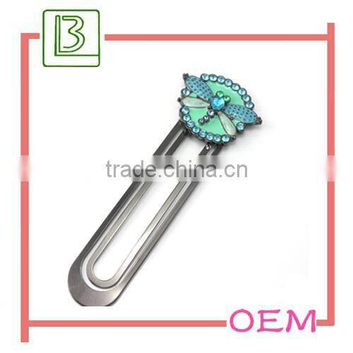 Wholesale brand Metal Bookmark with Gold Plated Color